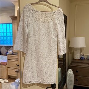 Lilly Pulitzer White Lace Shift Dress